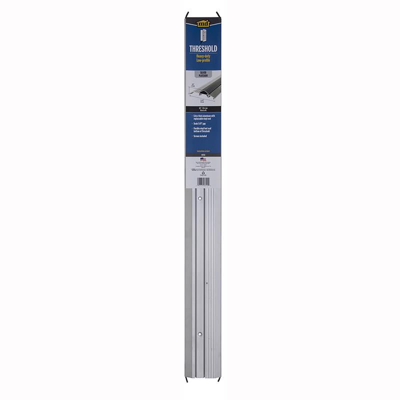 M-D Building Products 0.75 in. H X 3.75 in. W X 36 in. L Aluminum Deluxe Low Threshold Silver