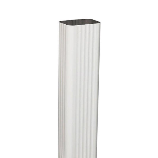 Amerimax 2 in. H X 3 in. W X 120 in. L White Aluminum K Downspout