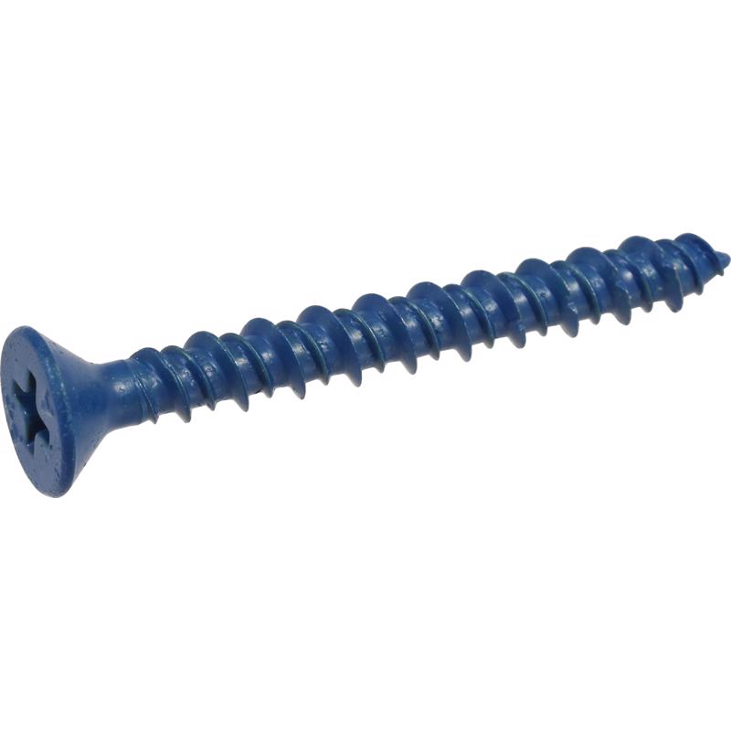 HILLMAN Tapper 3/16 in. D X 2.25 in. L Steel Flat Head Concrete Screw Anchor 100 pk