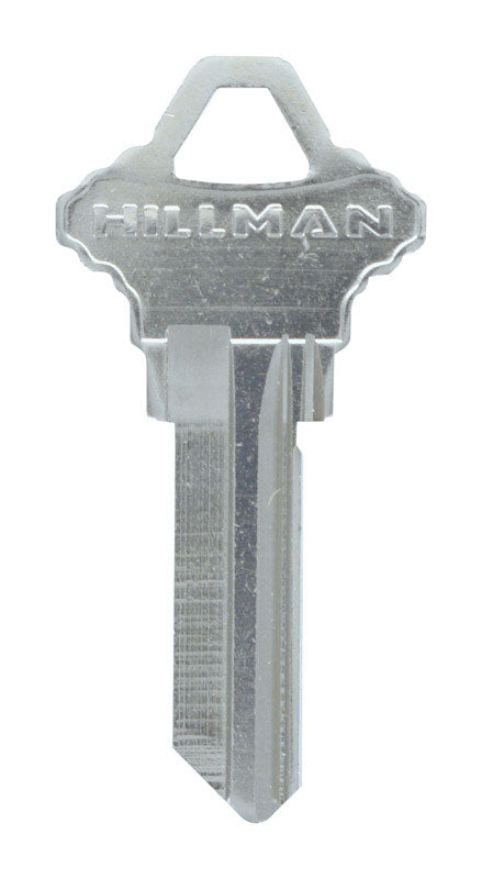 HILLMAN KeyKrafter Traditional Silver House/Office Key Blank 68 SC1, EZ2, CLP1 Single For Schlage Lo