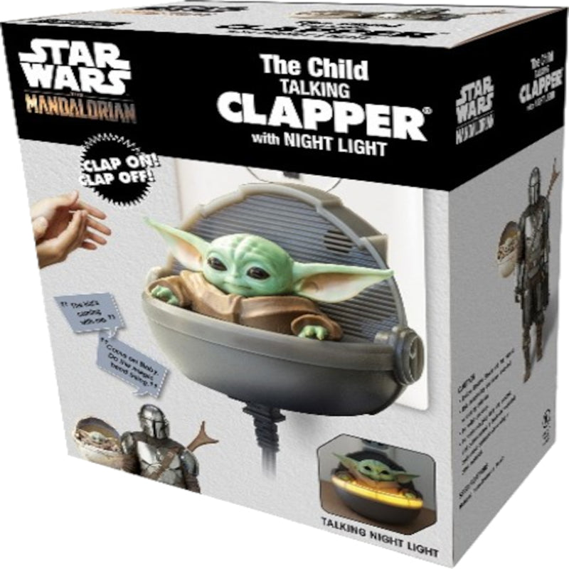 Clapper Star Wars The Child ('The Mandalorian') Talking Clapper with Night Light Plastic 1 pk