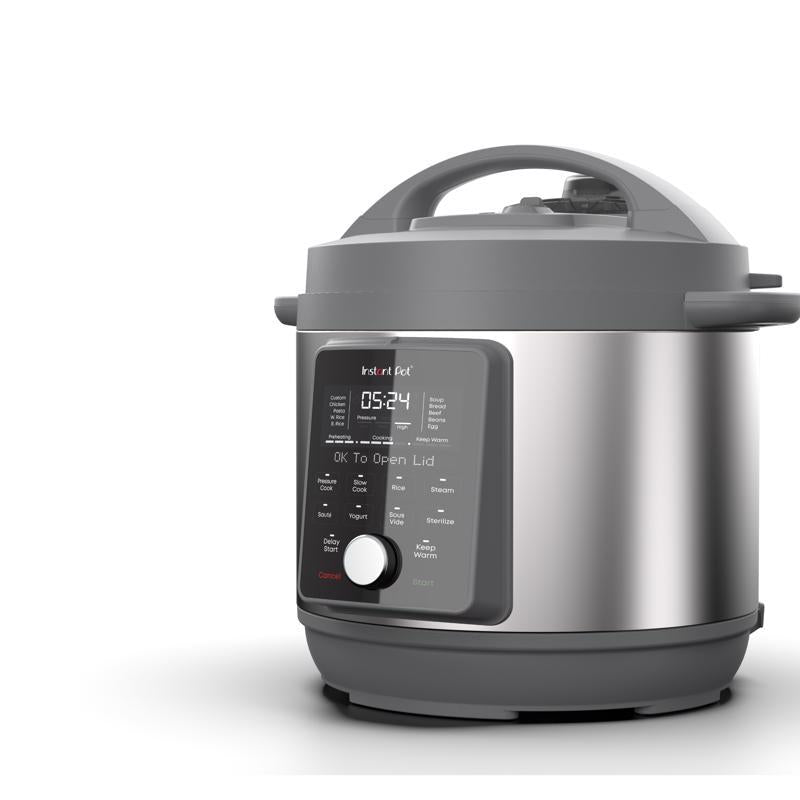 Instant Duo Plus Aluminum/Stainless Steel Digital Pressure Cooker 8 qt Black/Silver