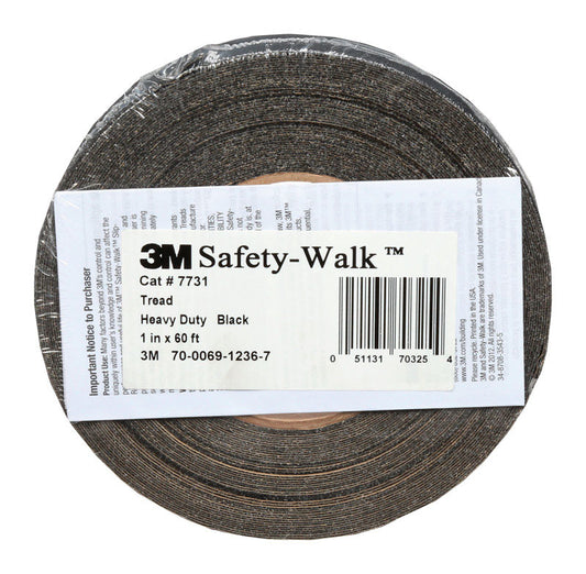 3M Safety-Walk Black Anti-Slip Tape 1 in. W X 60 ft. L