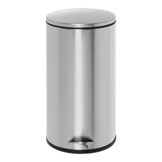 Honey-Can-Do 7.93 gal Silver Stainless Steel Step-On Trash Can