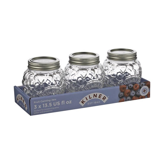 Kilner Berry Regular Mouth Preserve Jar 13.5 oz 3 pk