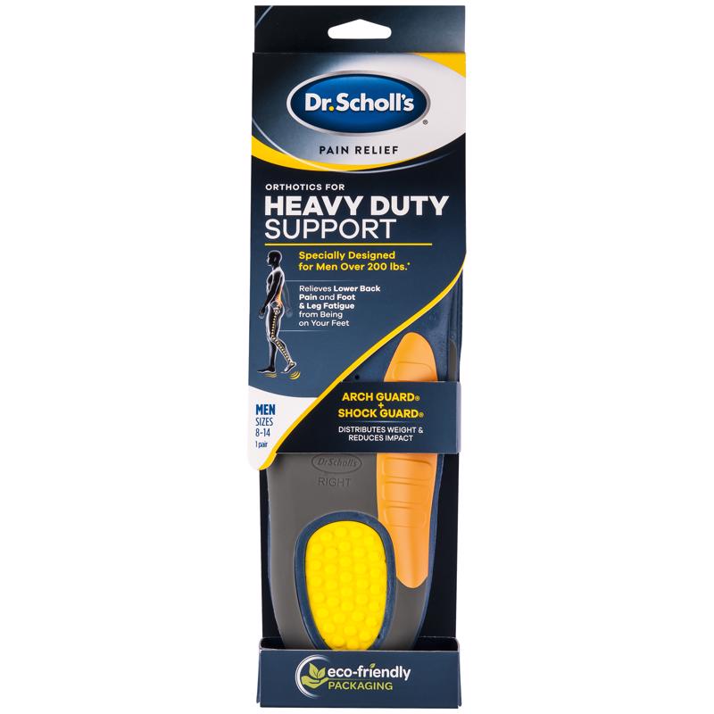 Dr Scholl's Heavy Duty Support Men's Insoles 8-14 Multicolored 1 pair