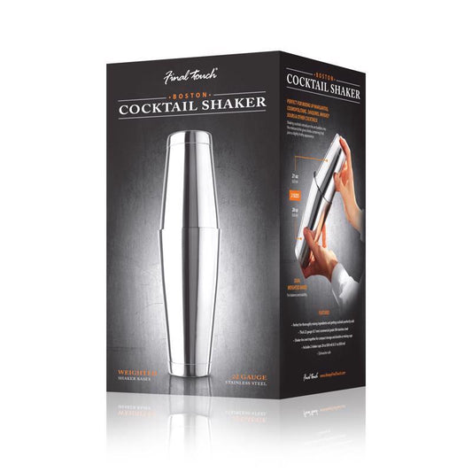 Final Touch Silver Stainless Steel Cocktail Shaker