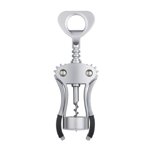 Final Touch Black/Silver Zinc Alloy Corkscrew