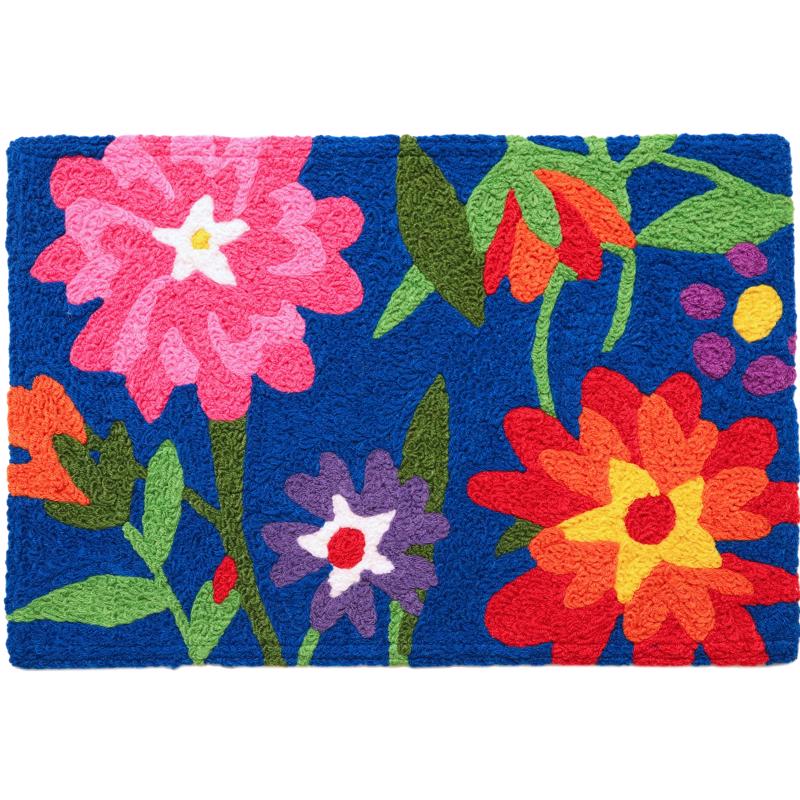 Jellybean 20 in. W X 30 in. L Multi-color Backyard Garden Polyester Accent Rug