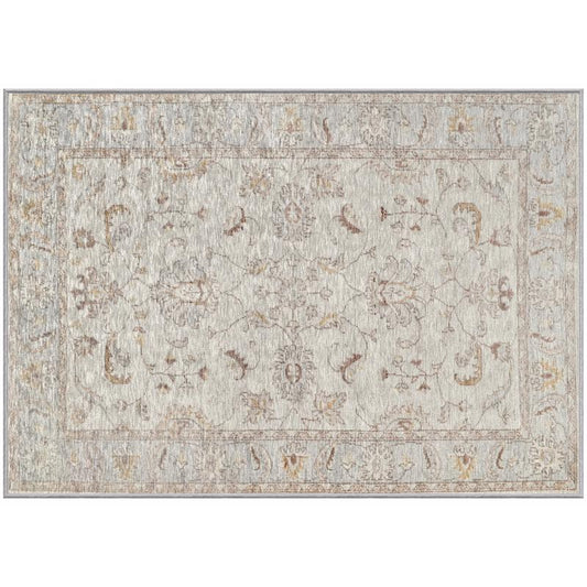 Gel Pro 24 in. W X 34 in. L Beige Geometric Polyester Accent Rug