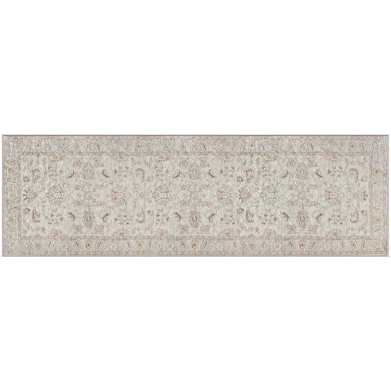 Gel Pro NeverMove 24 in. W X 76 in. L Beige Jordan Oatmeal Polyester Runner Rug