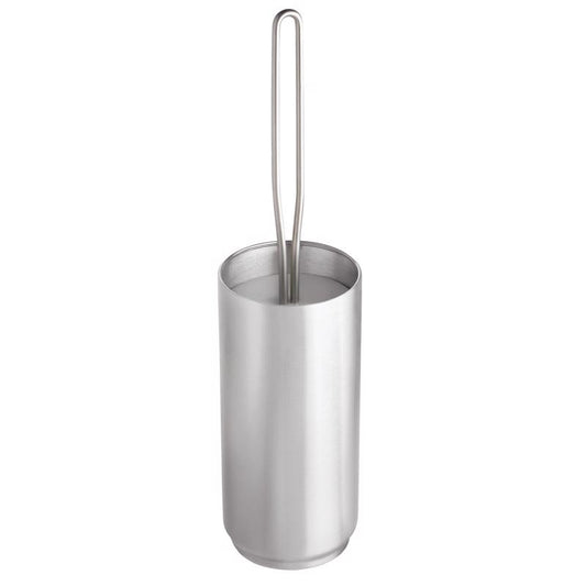 iDesign Steel Handle Bowl/Brush Holder Set