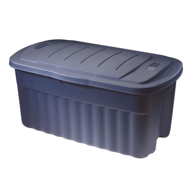 Rubbermaid Roughneck 40 gal Blue Storage Box 21.3 in. H X 18.3 in. W X 36.9 in. D Stackable