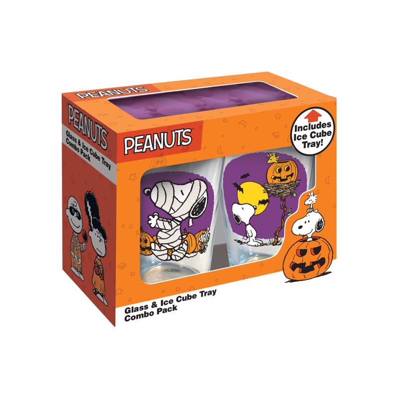 NMR Peanuts Glass Halloween Drinking Glass