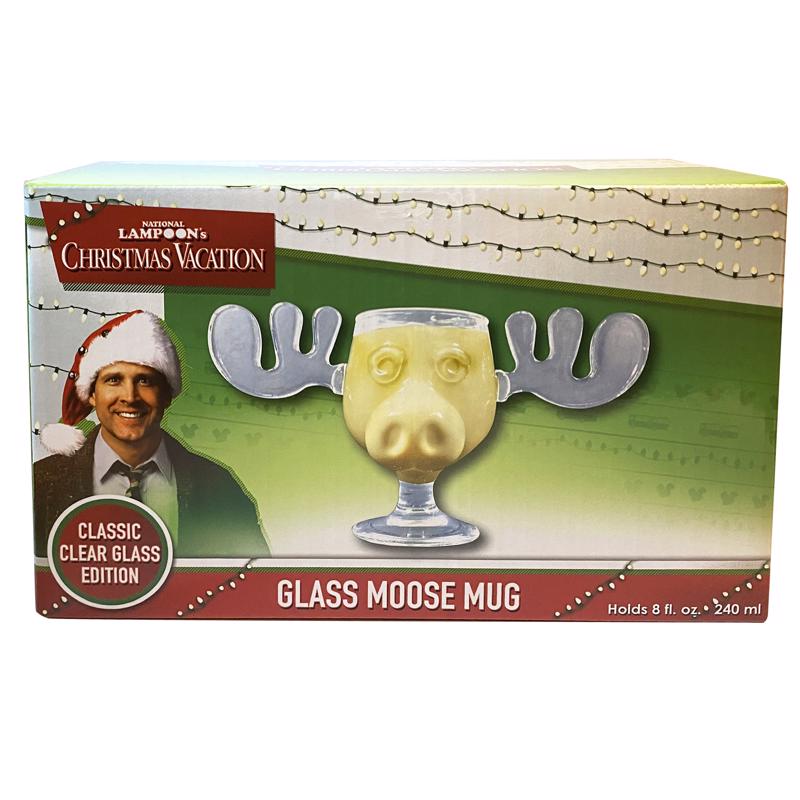 NMR Christmas Vacation 8 oz Glass Moose Drinking Glass