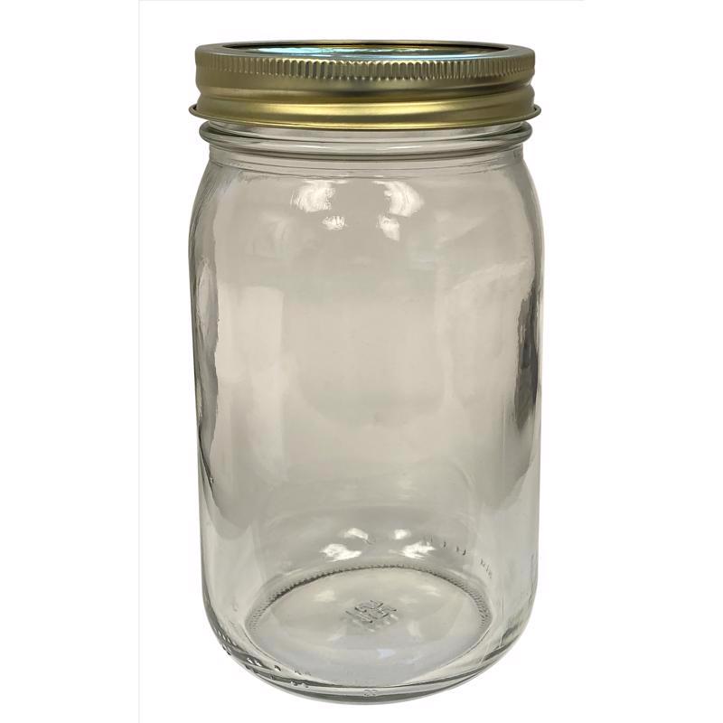 Anchor Hocking Tecnocap Wide Mouth Canning Jar 32 oz 12 pk