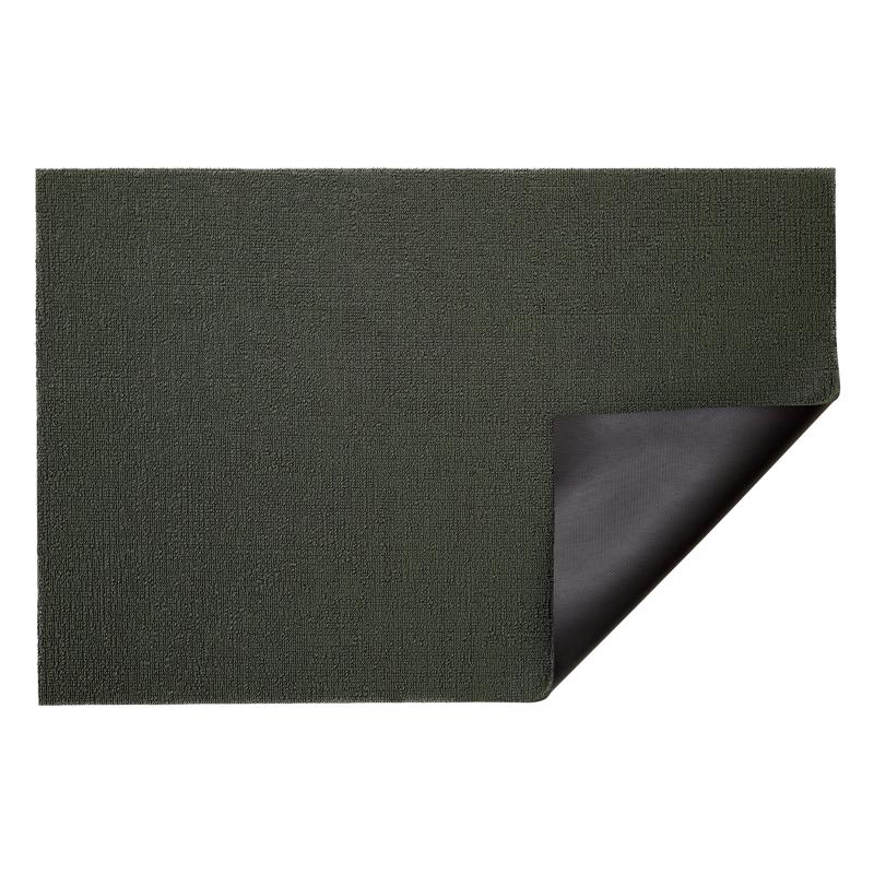 Chilewich 18 in. W X 28 in. L Green Solid Vinyl Door Mat