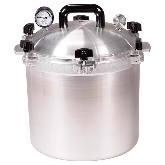 All American 1930 Aluminum Pressure Canner 21.5 qt Silver