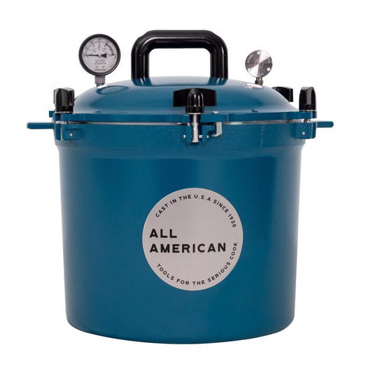 All American 1930 Aluminum Pressure Canner 21.5 qt Blue