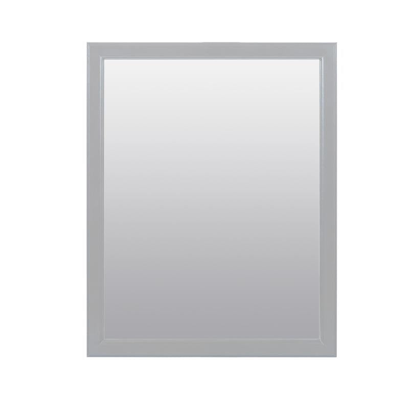 Zenna Home 25 in. H X 20 in. W Bathroom Mirror Matte Gray