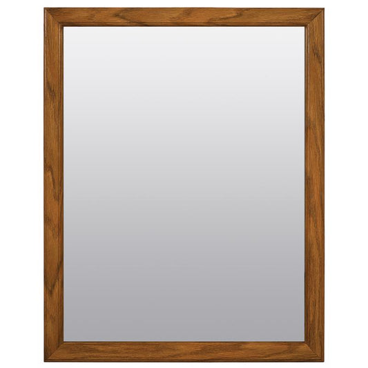 Zenna Home 25 in. H X 20 in. W Bathroom Mirror Matte Brown