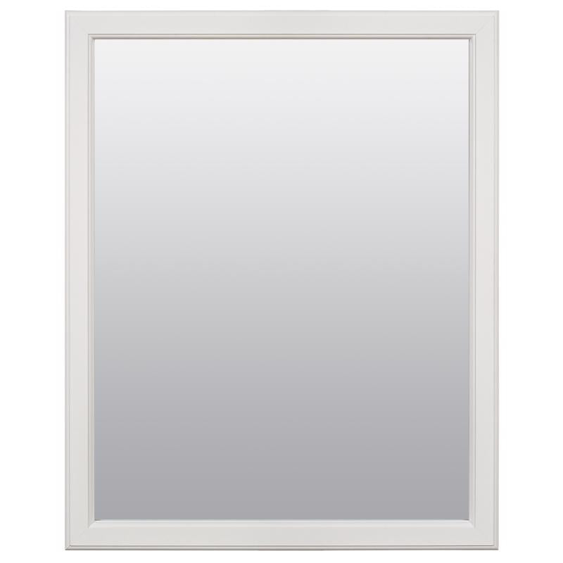 Zenna Home 25 in. H X 20 in. W Bathroom Mirror Matte White