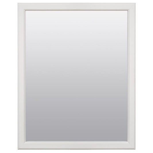 Zenna Home 25 in. H X 20 in. W Bathroom Mirror Matte White