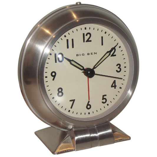 Westclox Big Ben 3.8 in. Silver Alarm Clock Analog