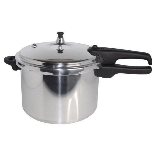 Mirro Polished Aluminum Pressure Cooker 8 qt Black/Silver