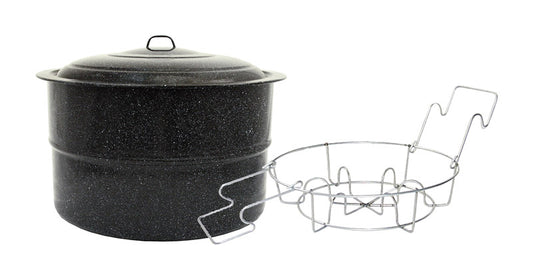 Granite Ware Canner with Lid & Jar Rack 33 qt 3 pc