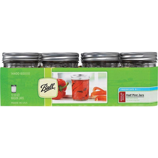 Ball Regular Mouth Mason Jar 8 oz 12 pk