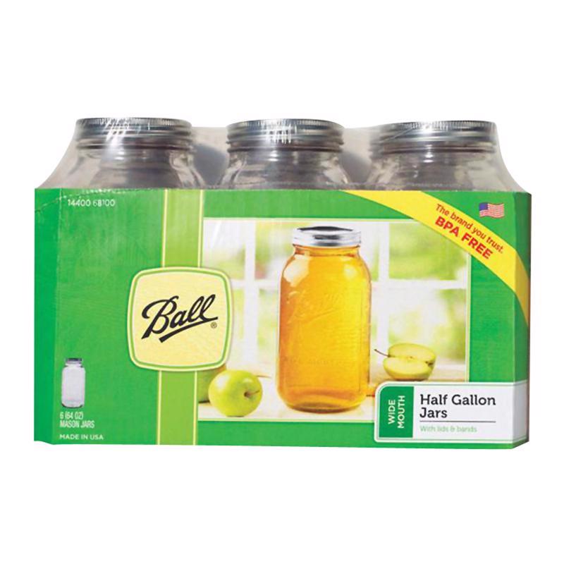 Ball Wide Mouth Mason Jar 64 oz 6 pk