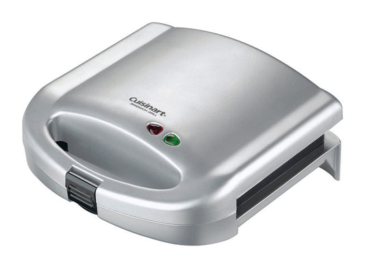 Cuisinart Silver Stainless Steel Nonstick Surface Sandwich Maker