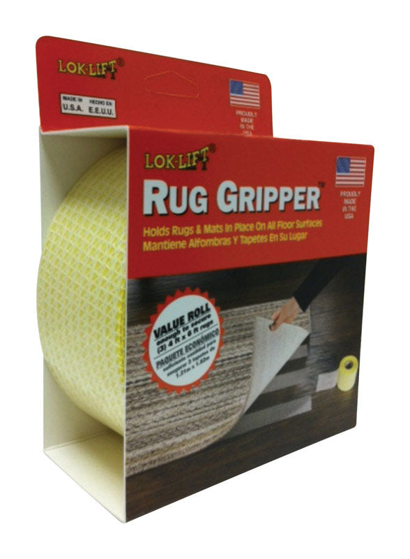 Lok-Lift 2.5 in. W X 60 ft. L Reversible Scrim Indoor Rug Gripper