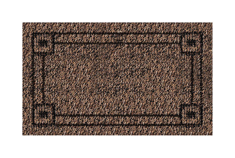 GrassWorx Clean Machine 18 in. W X 30 in. L Brown Astroturf Door Mat