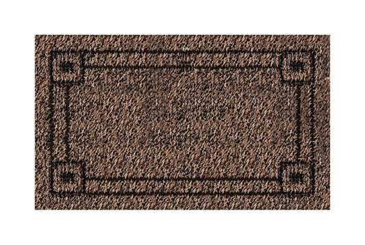 GrassWorx Clean Machine 18 in. W X 30 in. L Brown Astroturf Door Mat