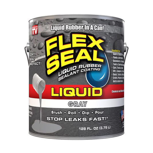 Flex Seal Family of Products Flex Seal Gray Liquid Rubber Sealant Coating 1 gal