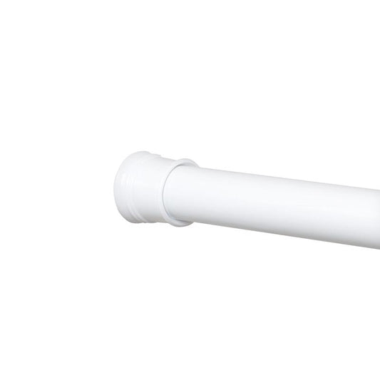 Zenna Home Baked Enamel White Tension Rod 49 in. L X 86 in. L