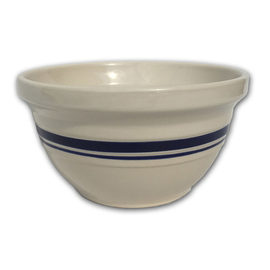 Ohio Stoneware Dominion Ceramic Mixing Bowl 8 in. Blue / White