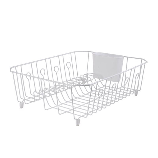 Rubbermaid 17.6 in. L X 13.8 in. W X 5.9 in. H White Steel Dish Drainer