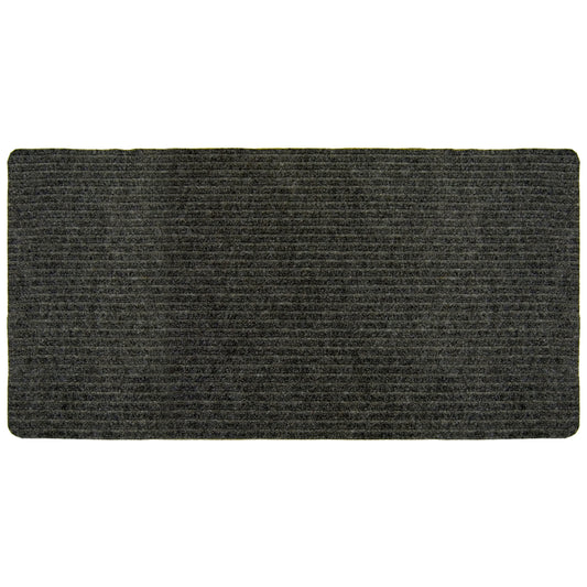 Multy Home Concord 45 ft. L X 26 in. W Charcoal Nonslip Carpet Runner