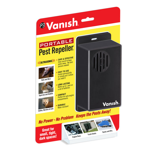 Vanish Battery-Powered Electronic Pest Repeller For Outdoor Pests