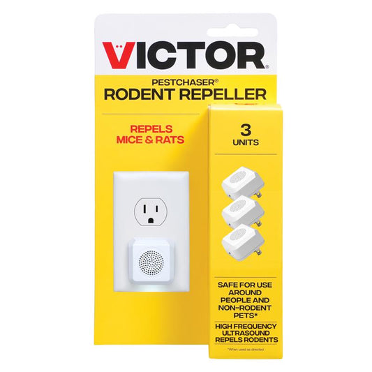 Victor PestChaser Plug-In Electronic Pest Repeller For Rodents 3 pk