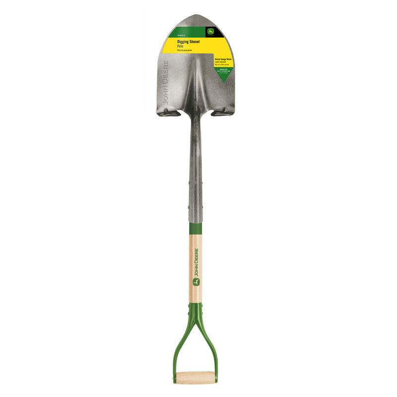 John Deere 42 in. Steel Digging Shovel Wood Handle