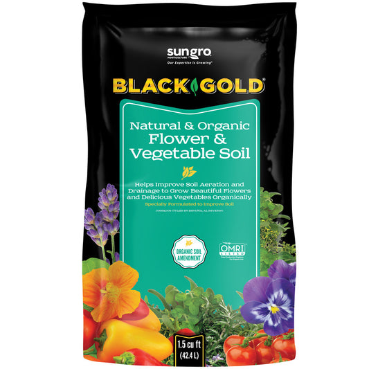 Black Gold Organic Flower and Vegetable Garden Soil 1.5 cu ft