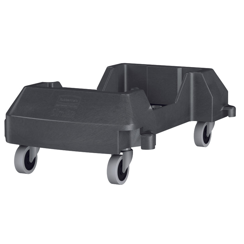 Rubbermaid Slim Jim 120 lb. cap. Gray Resin Wheeled Garbage Can Dolly