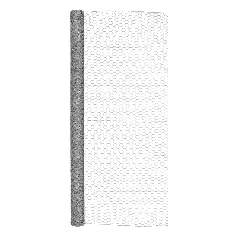 Garden Craft 72 in. H X 50 ft. L Galvanized Steel Poultry Netting 1 in.