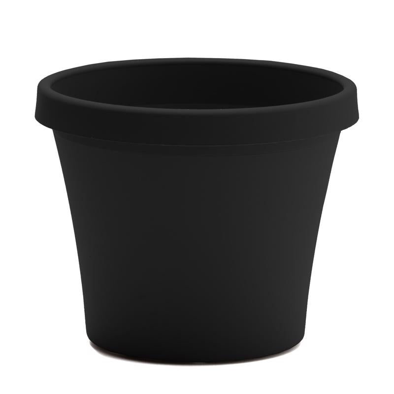 Bloem Terra 20.25 in. H X 23.75 in. W X 16 in. D Plastic Traditional Planter Black