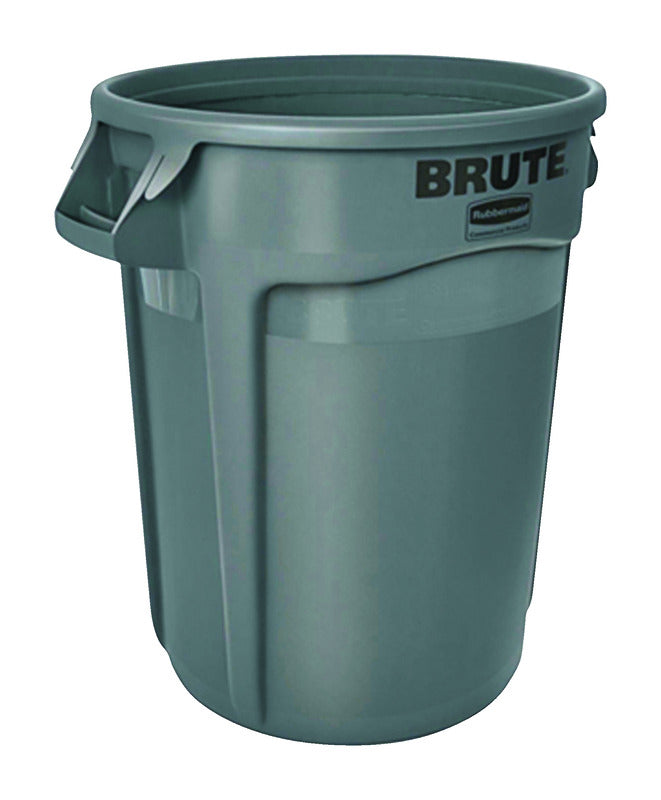 Rubbermaid Brute 32 gal Gray Plastic Garbage Can