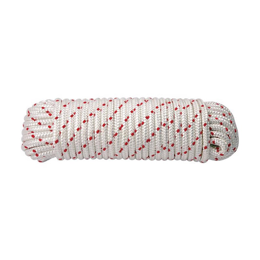 Koch Industries 7/16 in. D X 100 ft. L Red/White Diamond Braided Polyester Rope